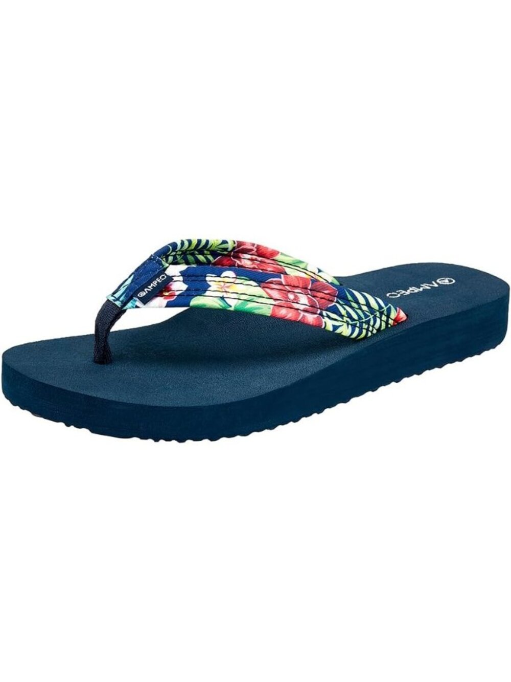 Women's Floral Red Green Comfortable Flip Flops Summer Casual Beach Thong Sandal